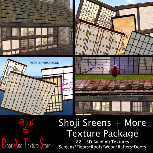 Second Life Marketplace Shoji Screen Textures Shoji Textures